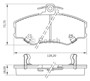 Imagen de PASTILLAS DE FRENO DELANTERA HYUNDAI H100